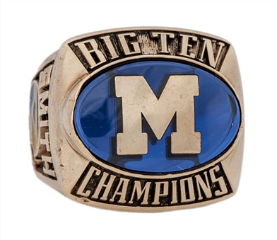 1991 Michigan Wolverines Football Big 10 Championship Players Ring - Walter Smith